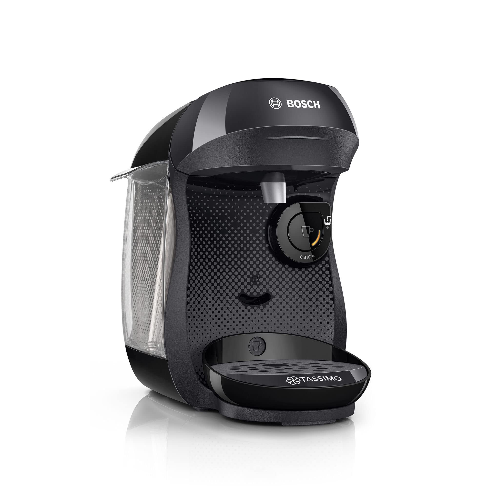 Elario Machine à Café TASSIMO HAPPY, TAS1002N, plus de 40 boissons chaudes, Noir intense